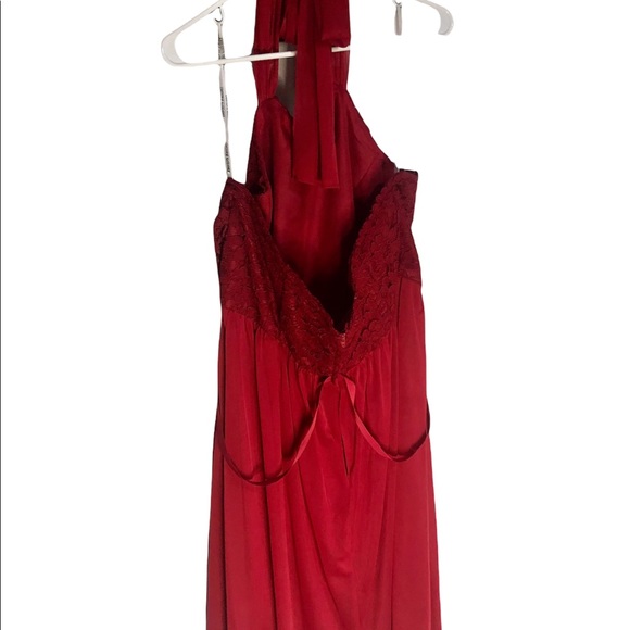 David’s Bridal Lace Candy Apple Red Valentines Color Dress Size 22 - Picture 12 of 12